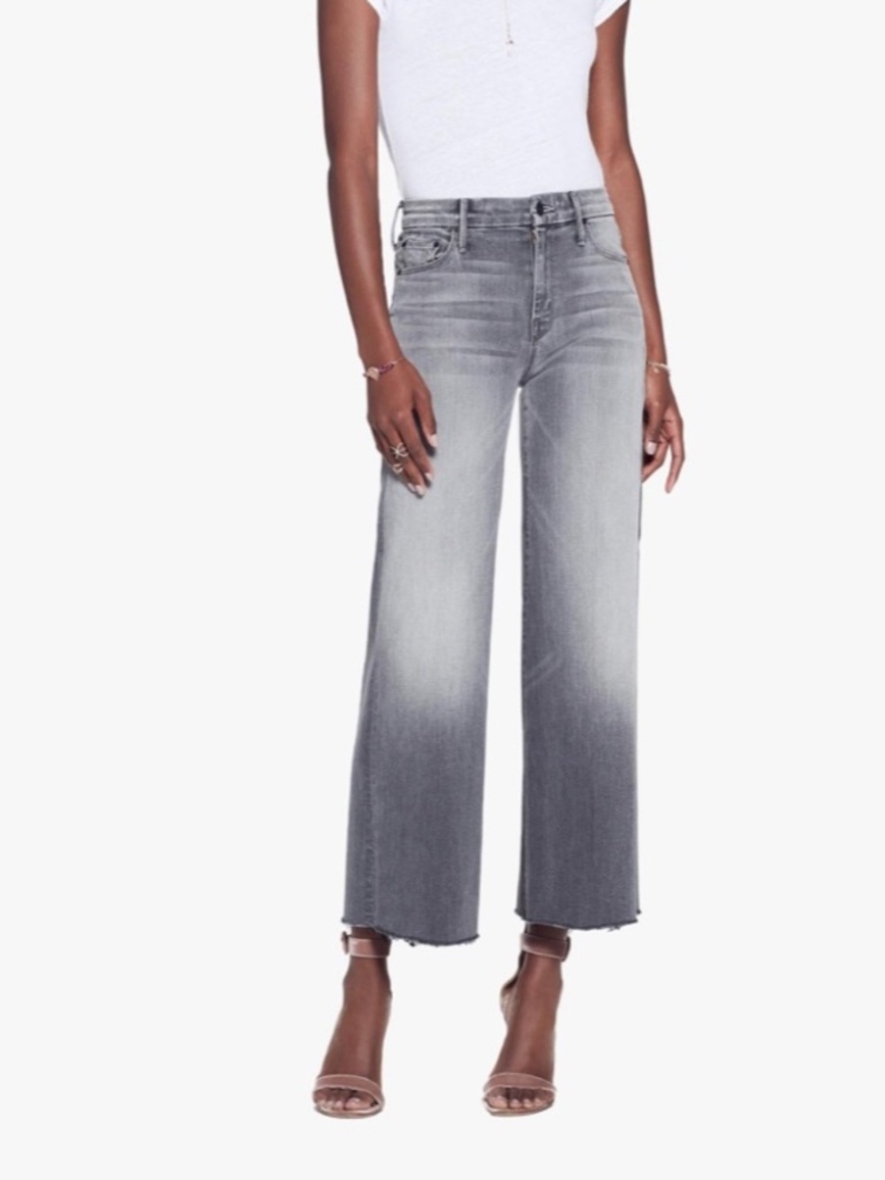 Mother Roller Ankle Fray Supermoon Jeans Size 26